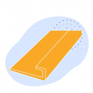Алюминиевый профиль L-образный 90x6x6 мм АМг3 ГОСТ 13737-90
