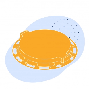 Люк магистральный 870х115 мм 600 мм 146.5 кг 40 т ТМ (Д400)-2-60