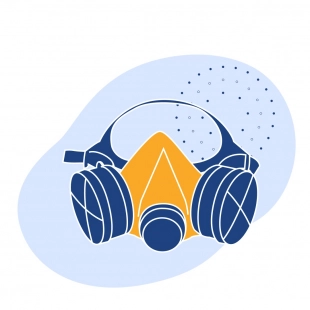 Респиратор фильтрующий РПГ-67 ГОСТ 12.4.004-74