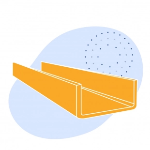 Швеллер стальной гнутый равнополочный 120х60х6 мм 09Г2С ГОСТ 8278-83