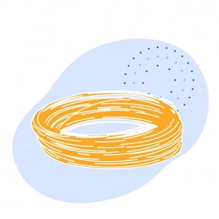 Канат одинарной свивки ТК 10.5 мм ГОСТ 3064-80