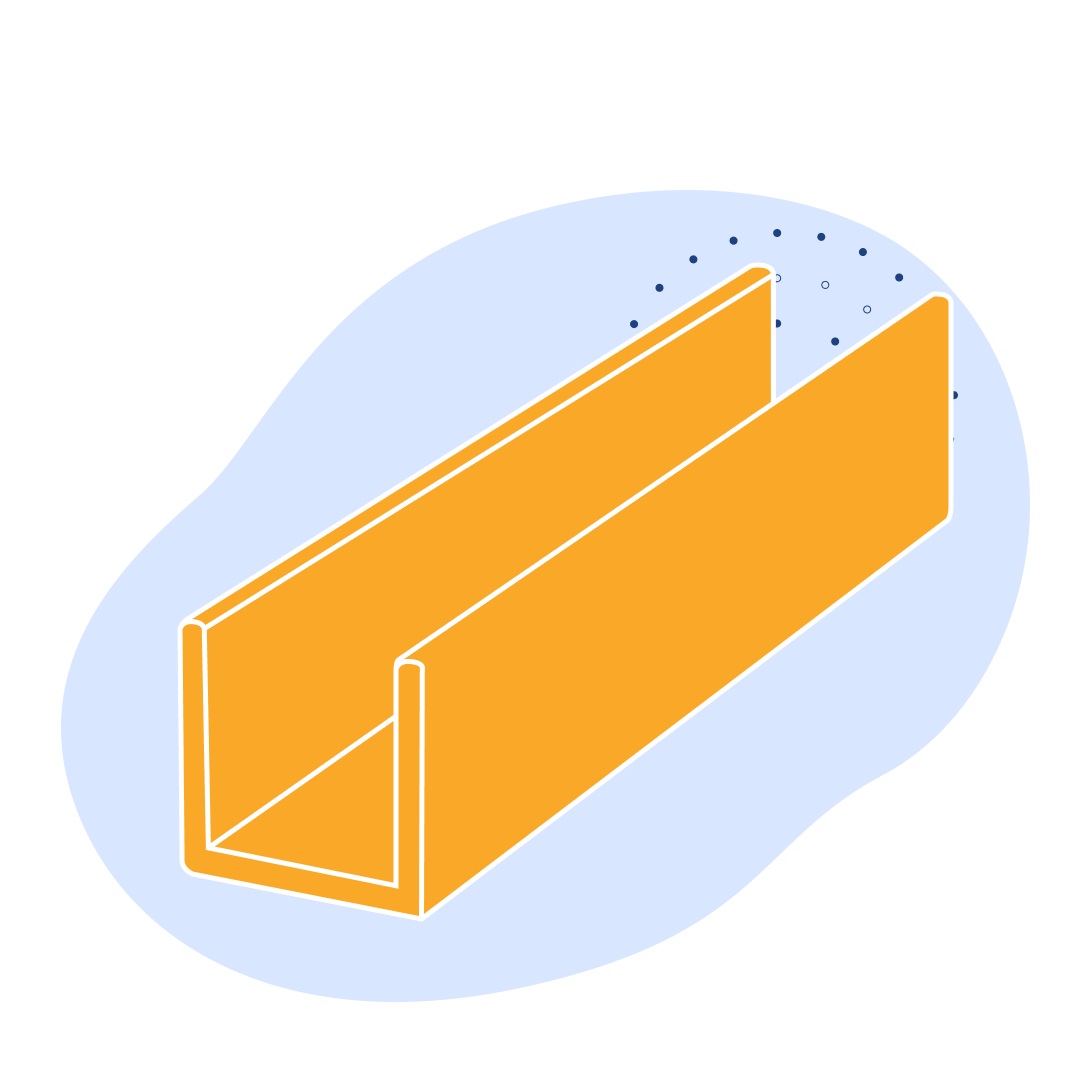 Алюминиевый швеллер 5x48x2x6000 мм В95 ГОСТ 8617-2018