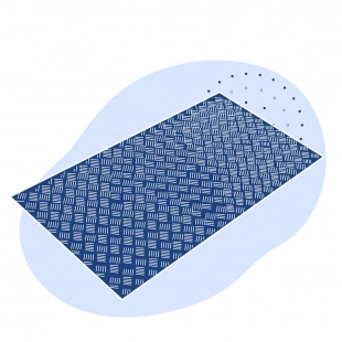 Лист нержавеющий рифленый Дуэт 5х1250х2500 мм AISI 430