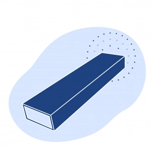 Оцинкованная прямоугольная труба 30х10х1 мм ст3 ГОСТ 8645-68