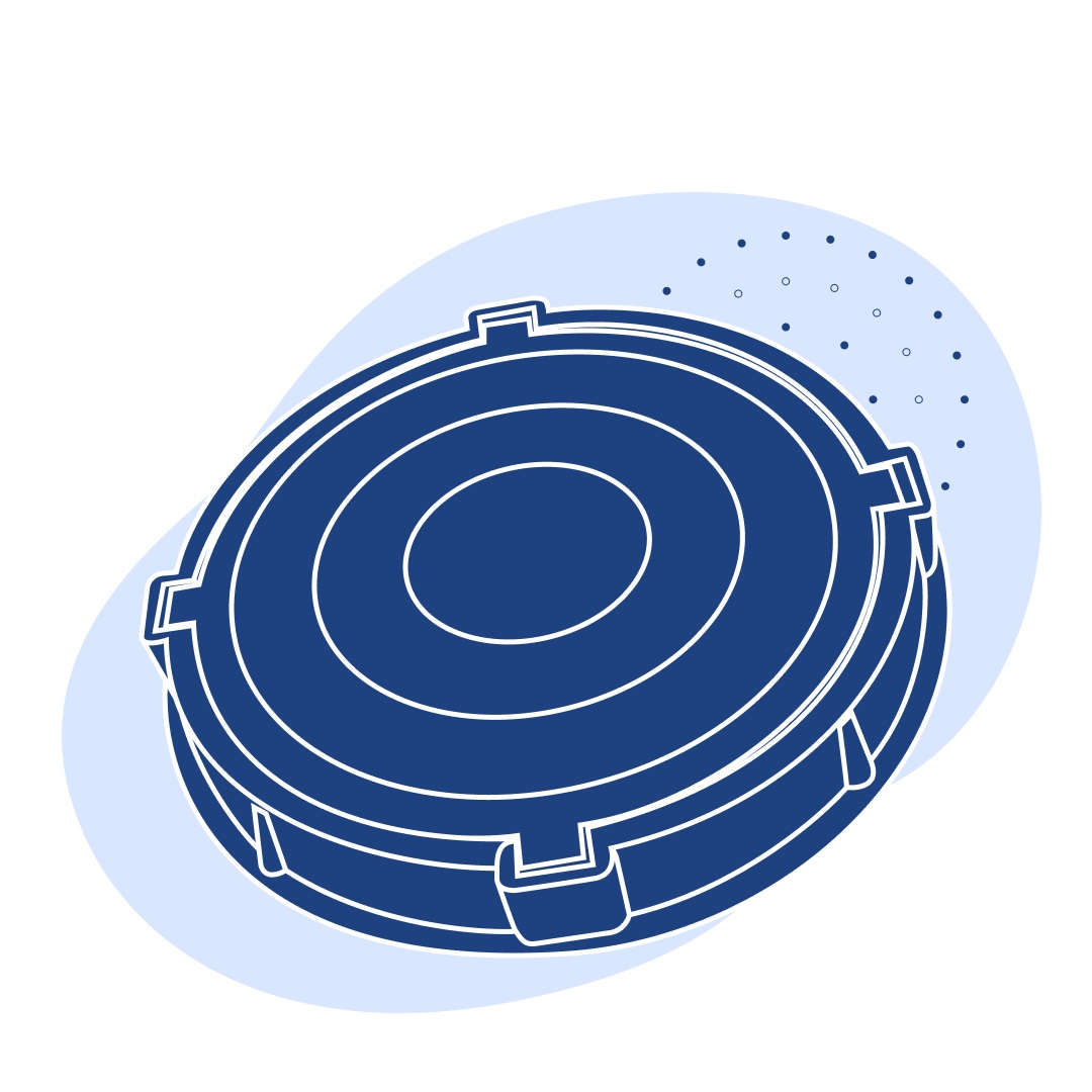 Люк полимерно-песчаный 45 мм 6 т 45 кг